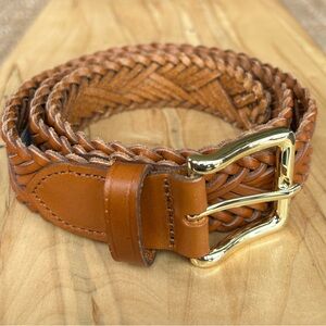 Women’s Plaited Italian Leather Belt